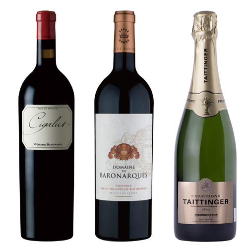 南仏赤ワイン& シャンパーニュ 3本セット 詳細画像