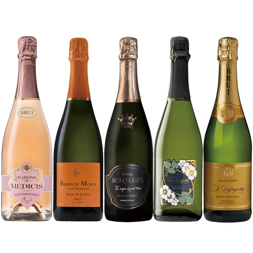 フランススパークリングワイン 5本セット 詳細画像 nonvintage 1