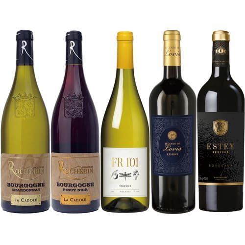 フランスワイン赤白ミックス 5本セット