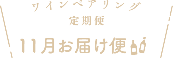 ワインペアリング定期便 11月お届け便
